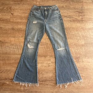 Etica Distressed Flare Jeans for Women